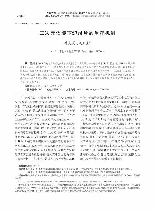 二次元语境下纪录片的生存机制