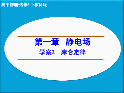 【新步步高】高二物理教科版选修3-1课件第一章 学案2 库仑定律