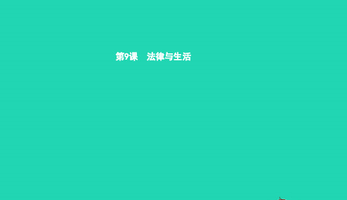 七年级政治下册第三单元生活离不开规则第九课法律与生活第2框法律就在身边课件北师大版201901105