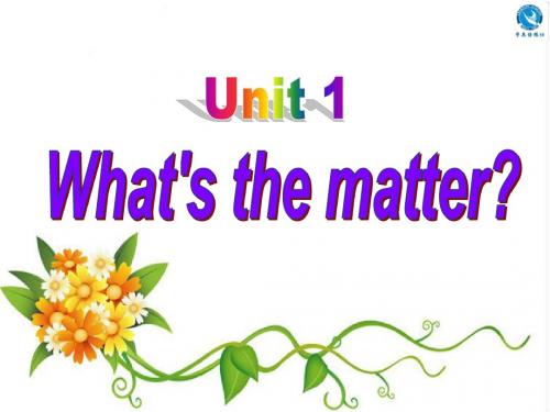 2014秋版新目标英语八下Unit1what‘s_the_matter_Section_B