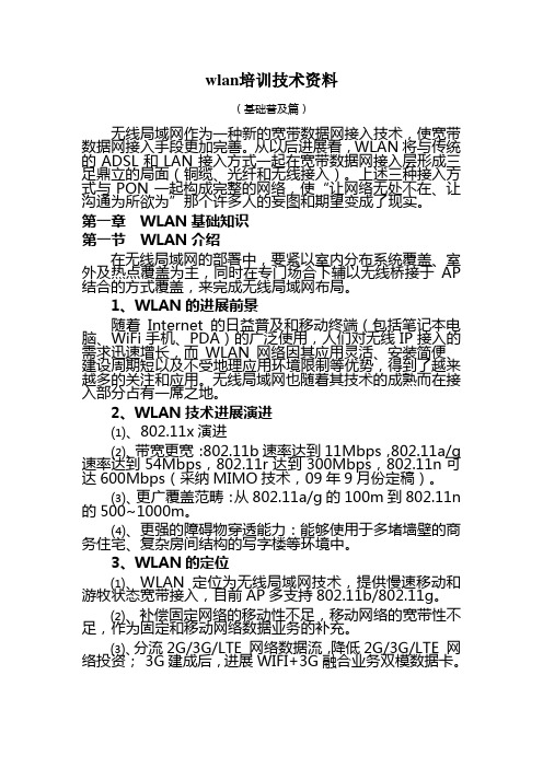 wlan培训技术资料