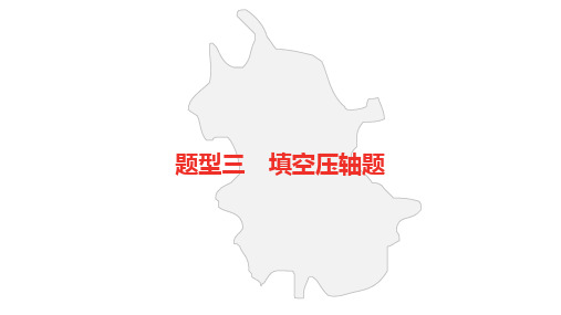 2021中考数学第二轮复习 题型3 填空压轴题