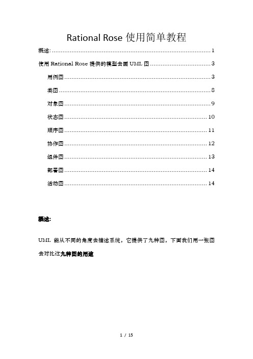 Rational Rose使用简单教程