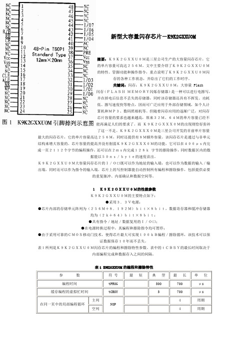 新型大容量闪存芯片K9K2GXXU0M