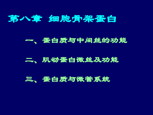 第八章 细胞骨架蛋白