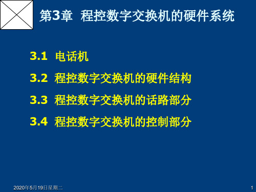 第3章程控数字交换机的硬件系统