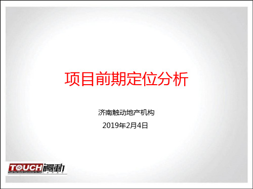 2019济南经一路项目前期定位分析