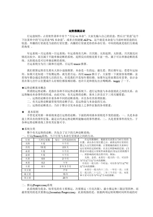 运势推测总论