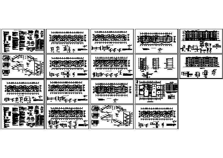 经典多层住宅全套CAD方案设计图纸