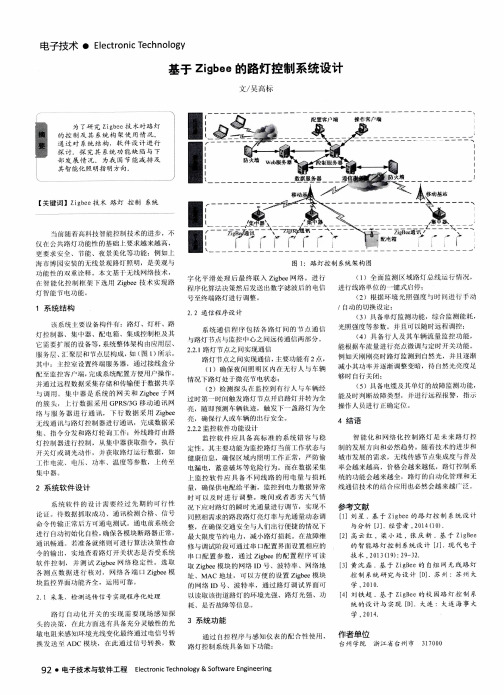 基于Zigbee的路灯控制系统设计