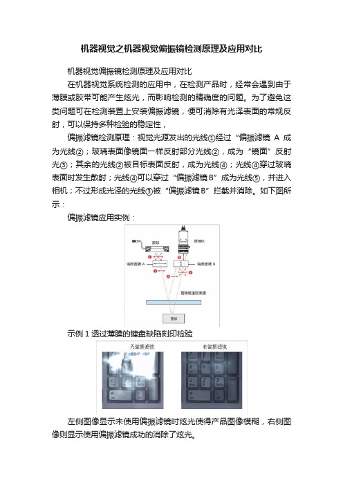 机器视觉之机器视觉偏振镜检测原理及应用对比