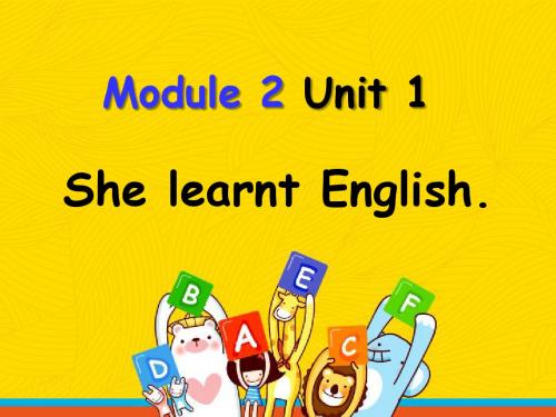 小学英语外研版(新)五年级下module 2Unit 1 She learnt English课件1NJun.pptx