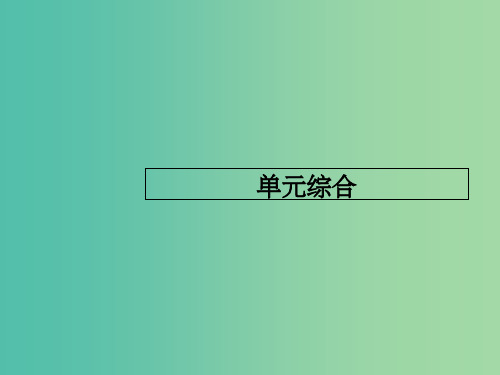 高考历史一轮复习 第八单元 工业文明的崛起和对中国的冲击单元综合课件 岳麓版