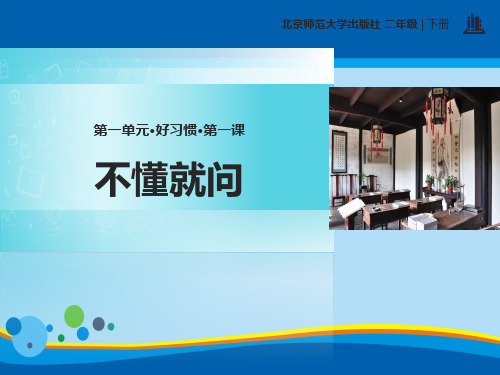 《不懂就问》PPT【实用课件】