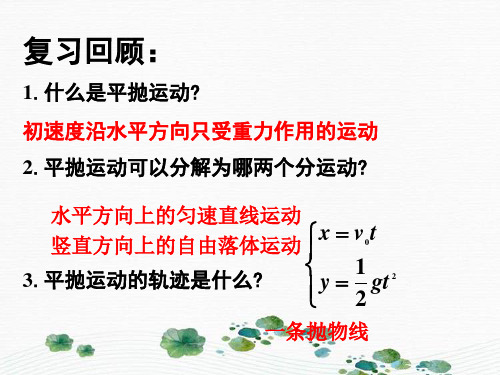 新版物理必修2人教版 5.3 实验研究平抛运动 (共17张PPT)学习PPT