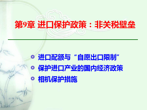 进口保护政策非关税壁垒(ppt 55页)