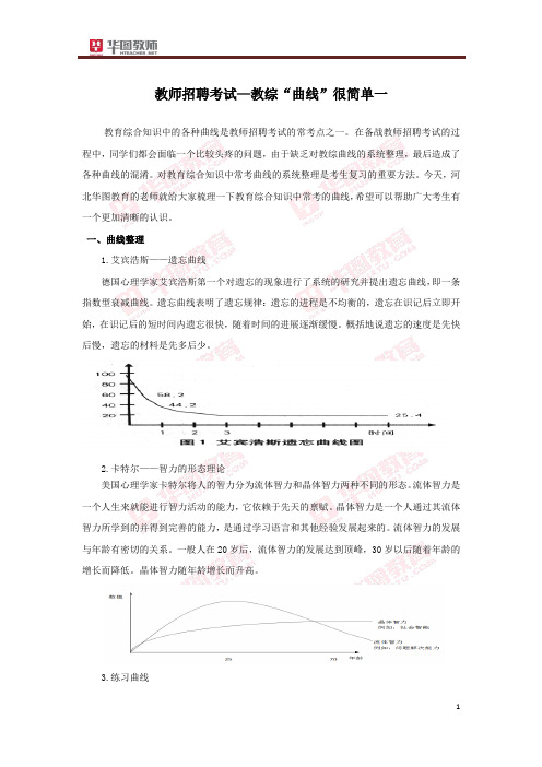 教师招聘：教综“曲线”很简单