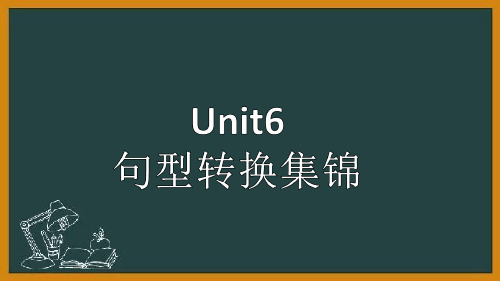 人教版英语八年级下学期 Unit6 句型转换集锦 知识点总结复习讲解 共24张