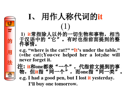 it 的用法(PPT)5-4