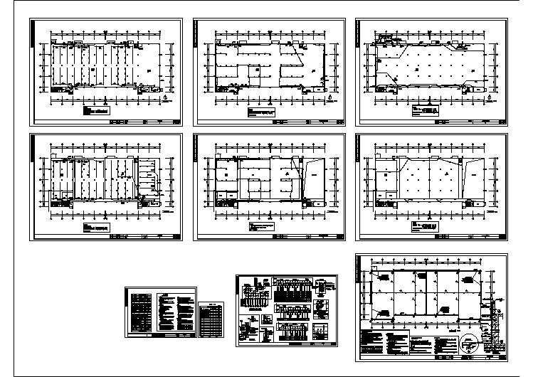 某二层混凝土车间配电设计cad全套电气施工图（含施工说明）