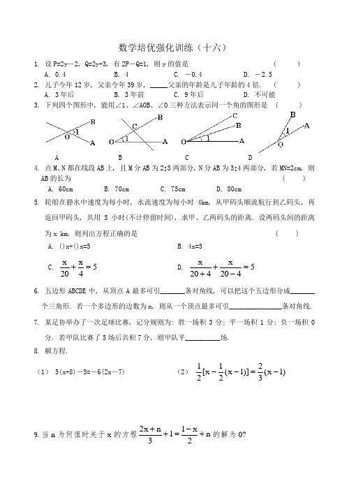 七年级数学下册培优强化训练16.doc