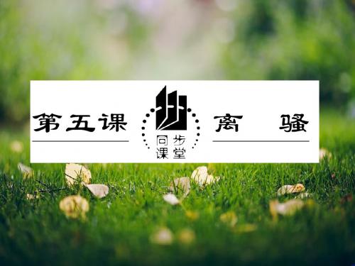 【同步课堂】语文人教必修二课件：第二单元 第五课 离骚