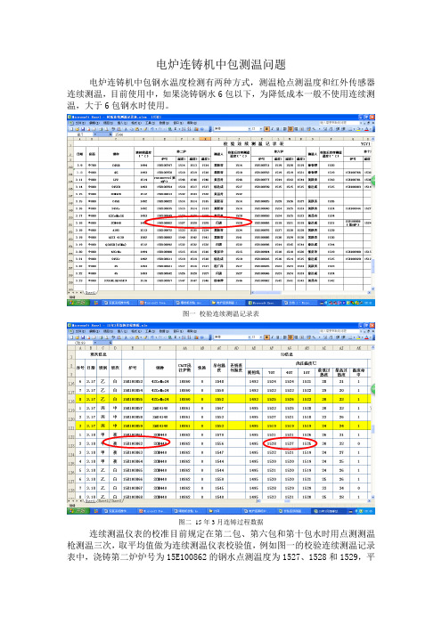 电炉连铸机中包测温问题