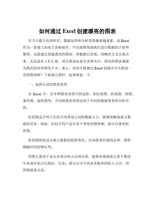 如何通过Excel创建漂亮的图表