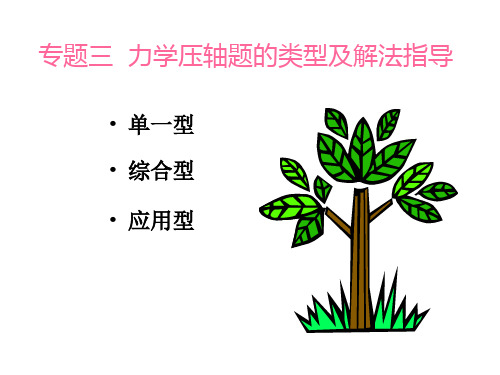 专题三  力学压轴题的类型及解法指导