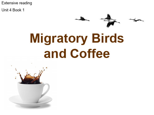 Unit 4 Migratory Birds and Coffee