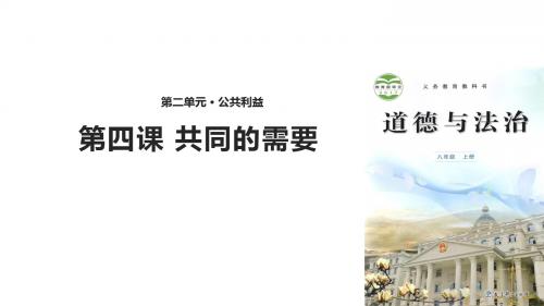 2017年(新教科版)道德与法治八年级上册:第四课 共同的需要 课件 (共33张PPT)