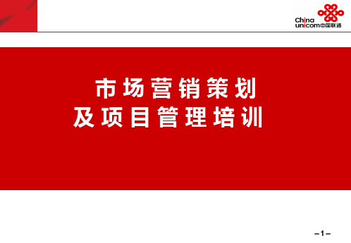 市场营销策划及项目管理PPT课件