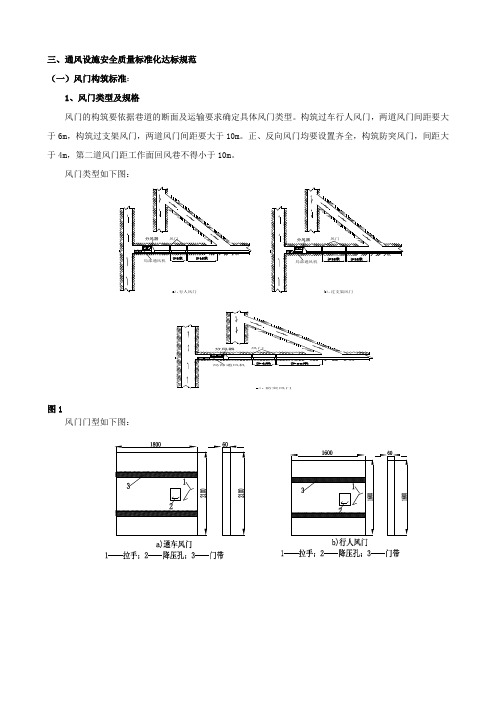 通风设施构筑标准