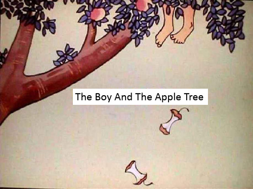 The boy and the apple tree