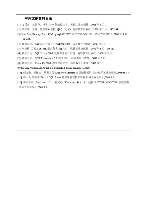 在线车辆租赁系统-文献综述