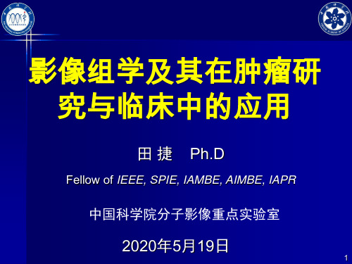 影像组学及其在肿瘤研究与临床中的应用ppt课件