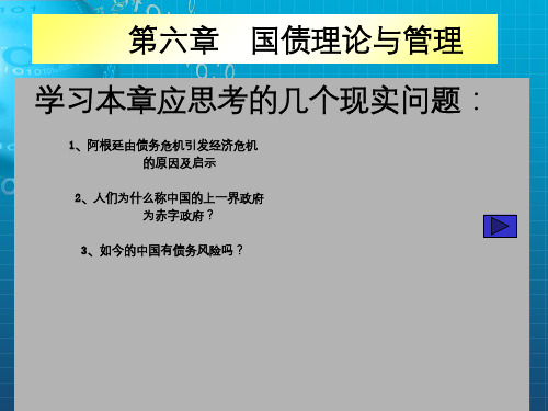 国债理论与管理PPT课件