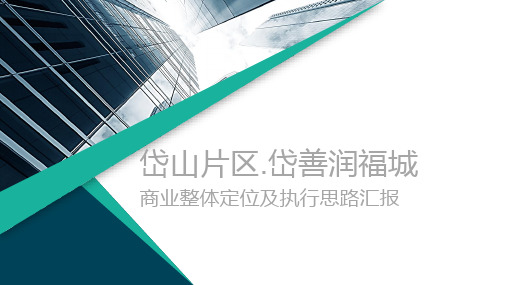 南京岱山片区整体商业规划思路