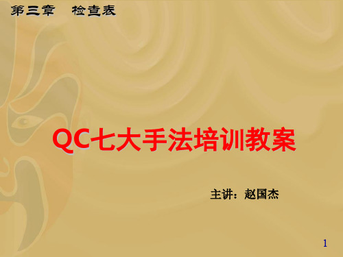 QC七大手法培训教案ppt课件