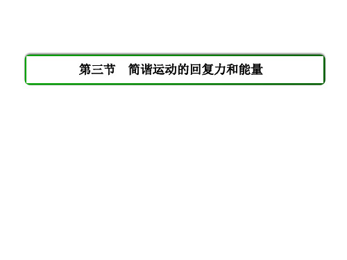 人教版物理(选修3-4)课件：11.3简谐运动的回复力和能量(31页)