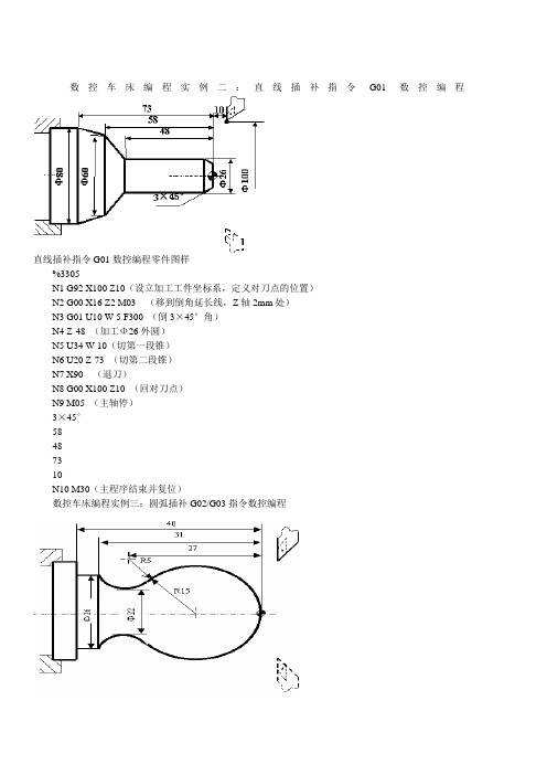 超级齐全的数控车编程实例