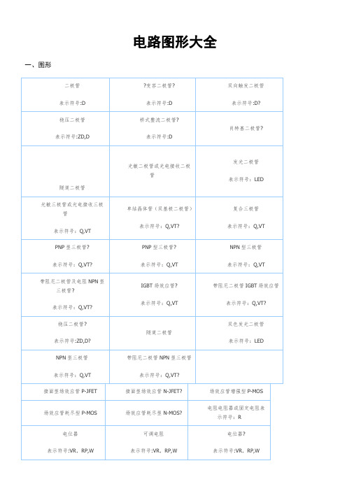 电路图符号大全