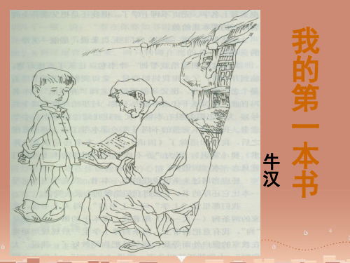 安徽省泗县中学八年级语文下册 第一单元 3 我的第一本书课件 (新版)新人教版