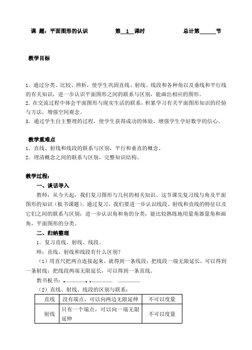 人教版六年级下册数学 总复习 2图形与几何 教案