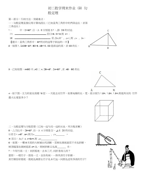 初二下数学周末作业3.docx