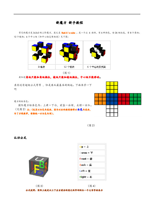 魔方公式口诀 现用图解教程