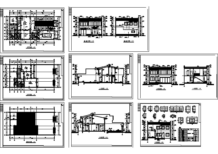 现代式四合院建筑平面图