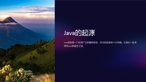 《Java的起源》课件