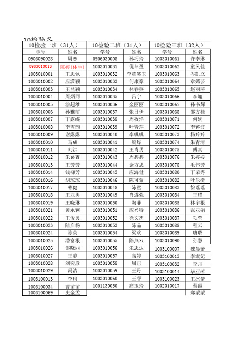 10级各班名单(新) (2)