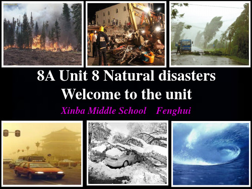 译林牛津版八年级英语上册课件 Unit 8 Natural disasters Welcome to the unit